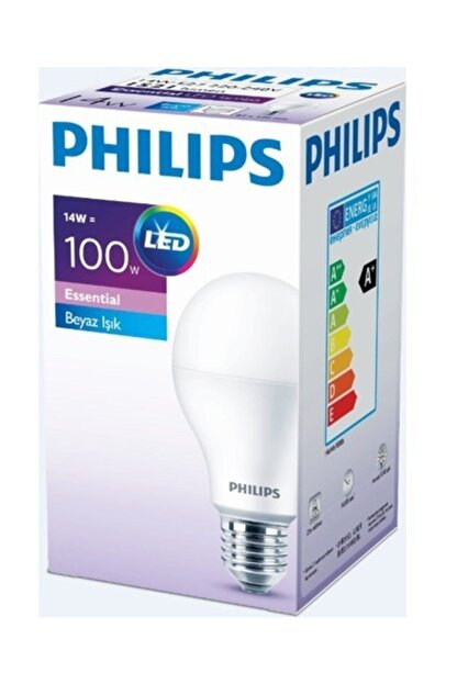 tekideal philips essential led ampul 14 100w beyaz renk e27 fiyati yorumlari trendyol