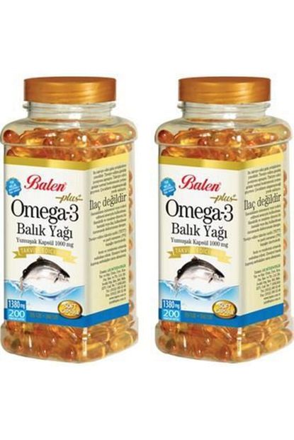 balen omega 3 balik yagi yumusak kapsul 1380mg 200 2 adet fiyati yorumlari trendyol