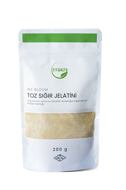 fitgusto toz sigir jelatini 160 bloom