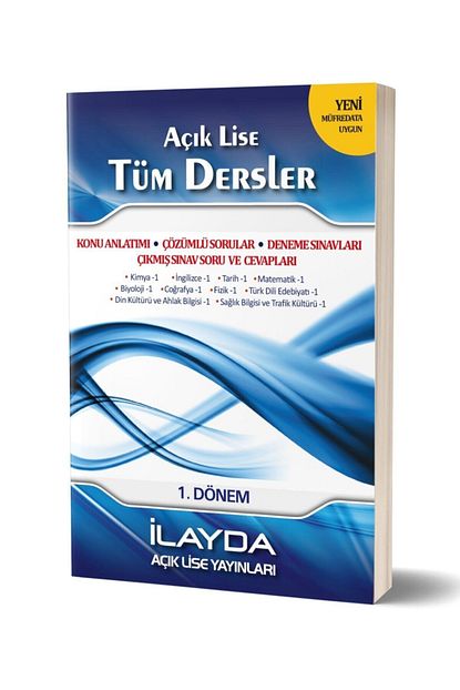 ilayda acik lise yayinlari acik lise 1 donem tum dersler konu anlatimli soru bankasi kitabi fiyati yorumlari trendyol