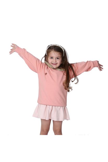 Mon Petit Chouchou Petit Pois Bebe Yaka Kiz Cocuk Sweatshirt Fiyati Yorumlari Trendyol