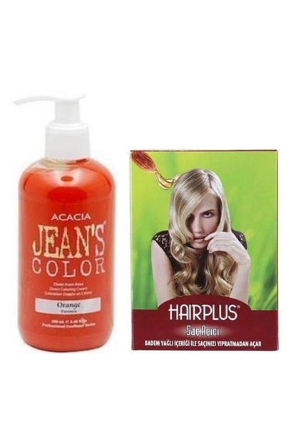 Acacia Turuncu Jeans Color Sac Boyasi Ve Hairplus Sac Acici 250ml Trendyol