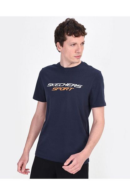 Skechers Erkek Lacivert Spor T Shirt Trendyol