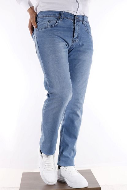 Globay Erkek Mavi Jean Pantolon Trendyol