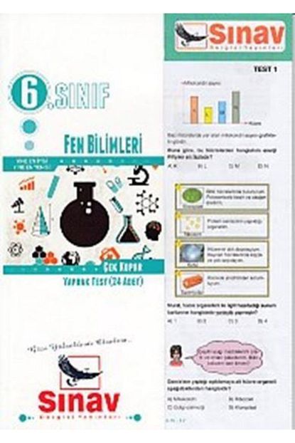 Sinav Yayinlari Sinav 6 Sinif Fen Bilimleri Yaprak Test 24 Test Trendyol