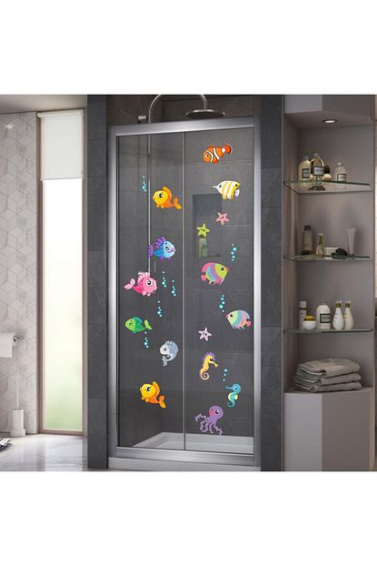 Kt Decor Baliklar Dusakabin Ve Banyo Sticker Trendyol