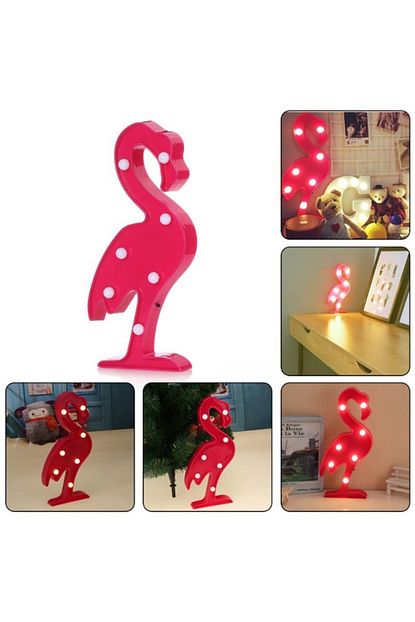 Epazzar Flamingo Ledli Pilli Dekoratif Masa Duvar Ve Gece Aydinlatma Lambasi Trendyol