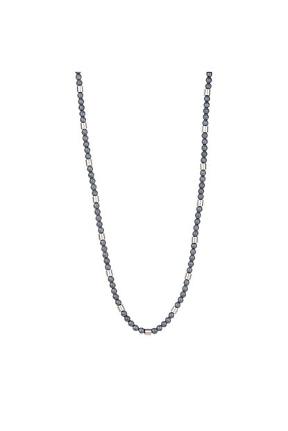 So Chic Stylesteel Hematit Tasli Erkek Celik Kolye Trendyol