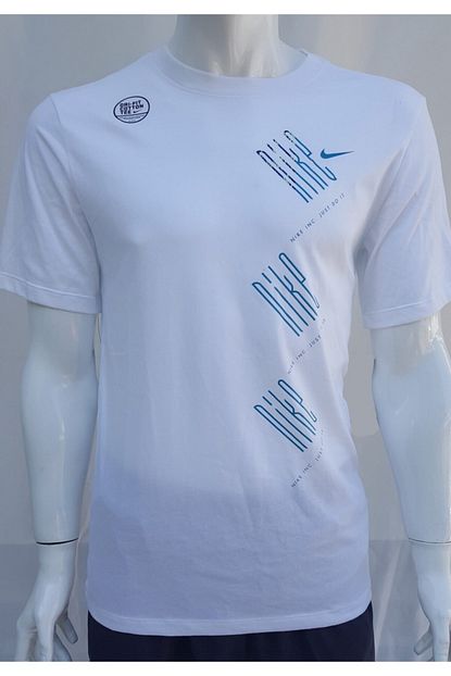 Nike Erkek Beyaz Mens Dri Fit Cotton Tee Ck9463 100 T Shirt Trendyol