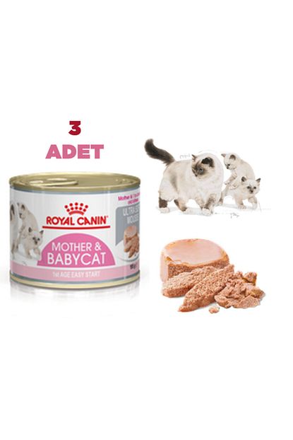 Royal Canin 3 Adet Mother And Babycat Ultra Soft Mousse Yas Anne Yavru Kedi Mamasi 195gr Trendyol
