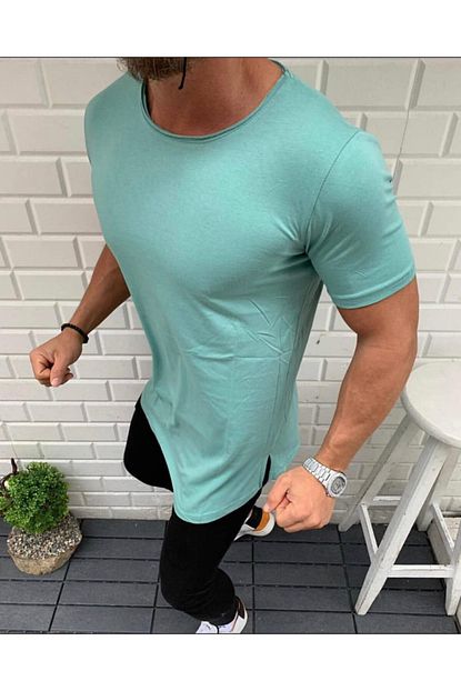 Long Erkek Basic Oval Uzun Tisort Trendyol