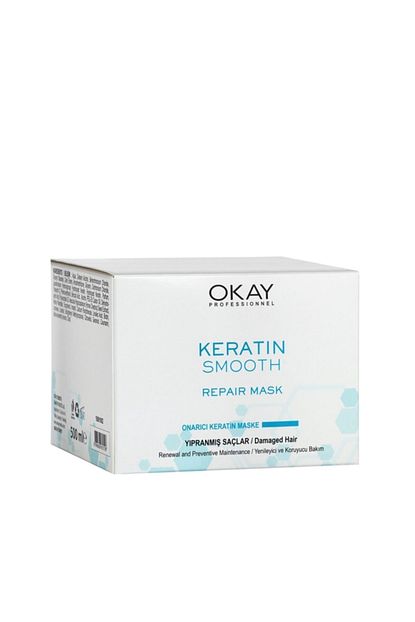 Okay Keratin Smooth Onarici Sac Maskesi 500ml 2li Trendyol