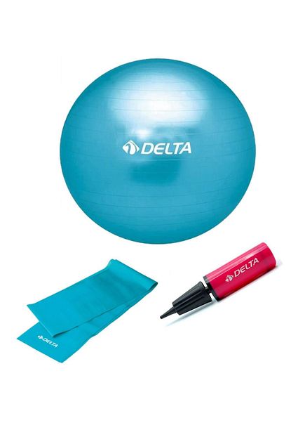 Delta 65 Cm Pilates Topu 120 X 15 Cm Orta Sert Bant Pompa Seti Trendyol