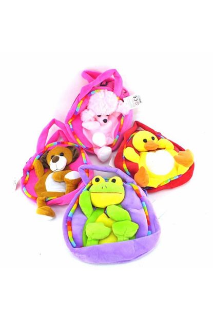 Kizilkaya Oyuncak Kizilkaya Hayvan Figurlu Pelus Canta Pembe Trendyol