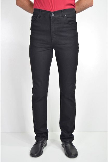 My Store Denim Erkek Siyah Klasik Yuksek Bel Likrali Fermuarli Pamuklu Kot Pantolon Trendyol
