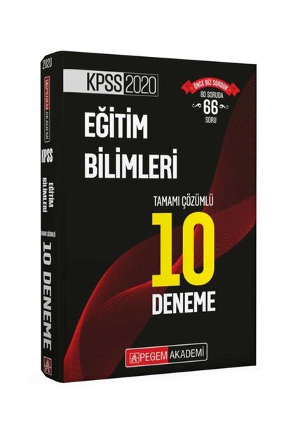 Pegem Akademi Yayincilik 2020 Kpss Egitim Bilimleri Tamami Cozumlu 10 Deneme Trendyol