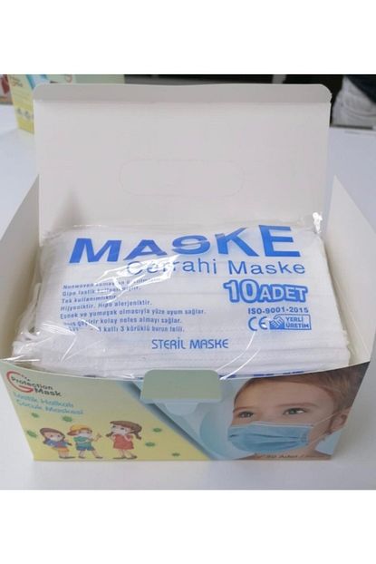 Gprodection Maske 3 Katli Medikal Cocuk Maskesi Full Ultrasonik 50 Adet Steril Urun Trendyol