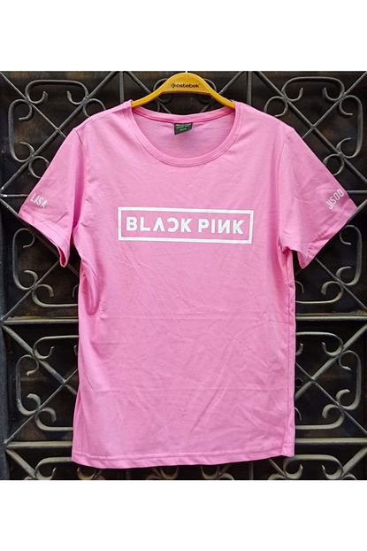 Kostebek Unisex Pembe K Pop Black Pink Grup Names T Shirt Trendyol