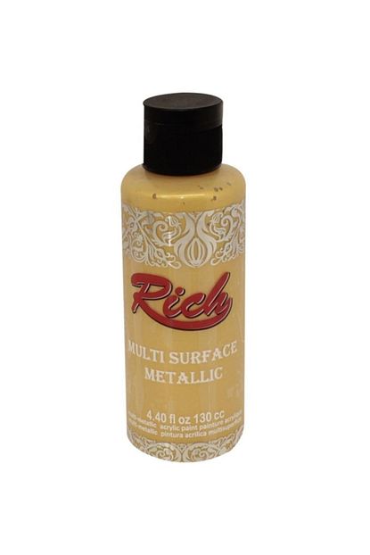 Rich Akrilik Boya Multi Surface Metalik 120 Cc Altin 120 6504 Trendyol