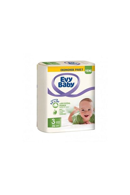 evy baby bebek bezi 3 beden midi 34 adet yeni paket fiyati yorumlari trendyol