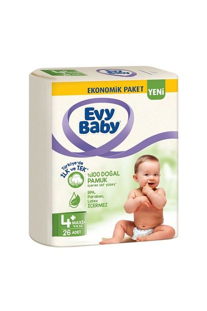 evy baby bebek bezi 4 beden maxiplus 26 adet yeni paket fiyati yorumlari trendyol