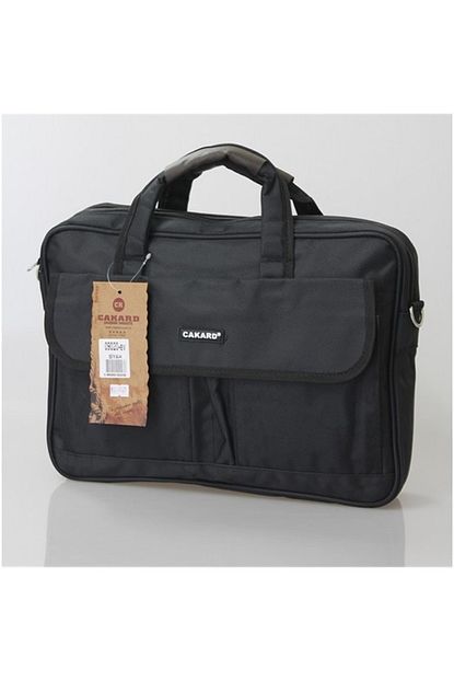 Cakard 14 Inc Laptop Bolmeli Kumas Evrak Cantasi Siyah Trendyol