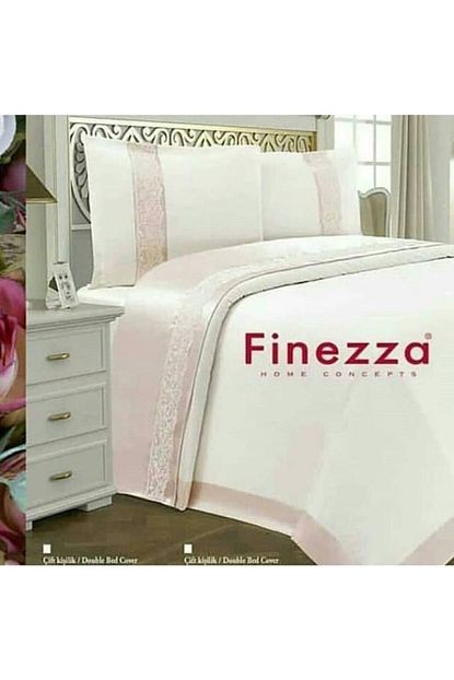 Finezza Cift Kisilik Dantelli Gelin Ceyiz Yatak Ortusu Pike Takimi Trendyol