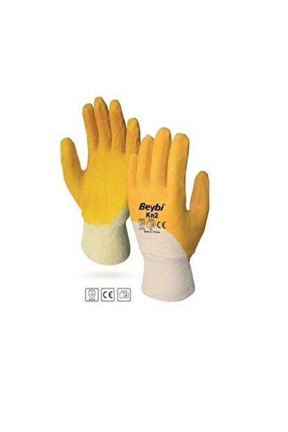 Beybi Sari Nitril Pamuk Eldiven Kn2 El K2 No 9 Large Trendyol