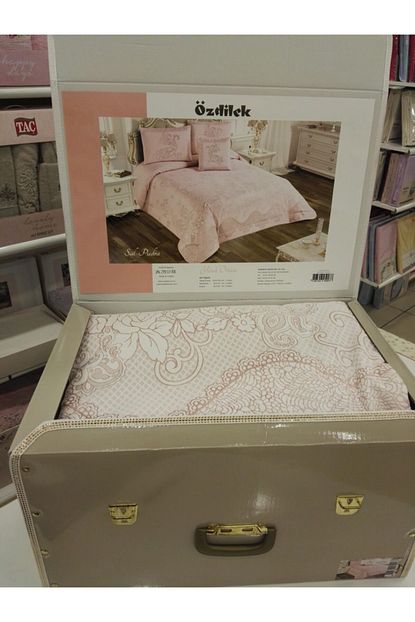 Ozdilek Cift Kisilik Yatak Ortusu Seti Sal Pudra Trendyol
