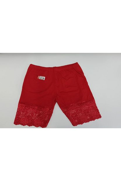 Mody Bayan Kirmizi Kisa Tullu Boxer Sort Trendyol