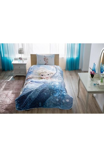 tac zorlu lisansli yatak ortusu seti frozen glitter tek kisilik fiyati yorumlari trendyol