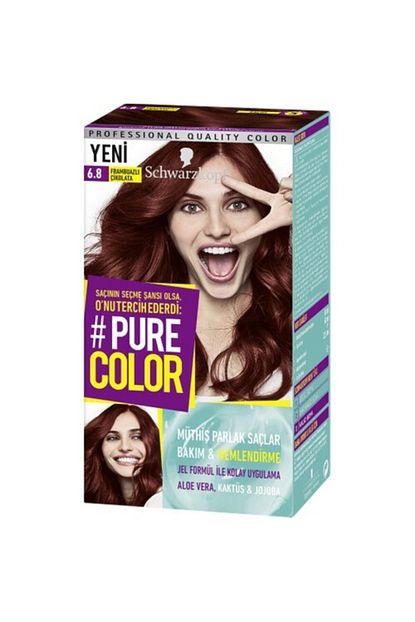 schwarzkopf pure color 6 8 frambuazli cikolata fiyati yorumlari trendyol