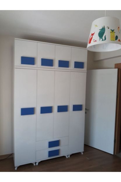 Turem Mobilya 4 Kapili Ustu Dolapli Gardrop Tamami Mdf Trendyol