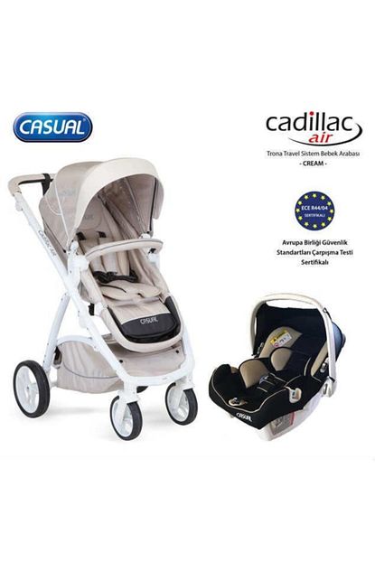 Casual Cadillac Trona T S Bebek Arabasi Krem Trendyol