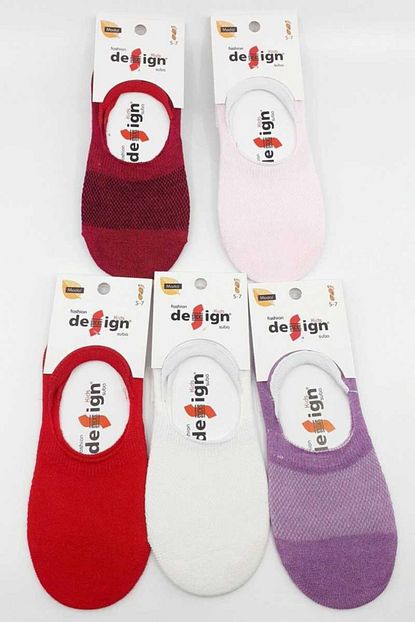 Design Socks Design Kiz Cocuk Babet Corap Suba Lacoste Duz 12 Adet Trendyol