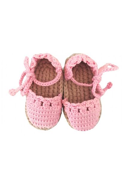 Pacco Baby Kiz Cocuk El Yapimi Pembe Bagcikli Espadril Trendyol