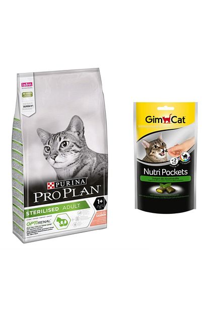 Proplan Yetiskin Sterilised Somonlu Kedi Mamasi 1 5 Kg Gimcat Kedi Otlu Kedi Odulu Original Trendyol