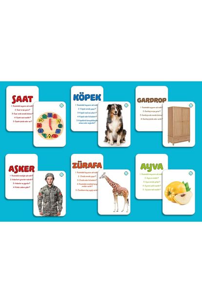 Mucizeoyuncaklar Kavramlari Nesneleri Ogrenme Bebek Zeka Karti Seti Trendyol