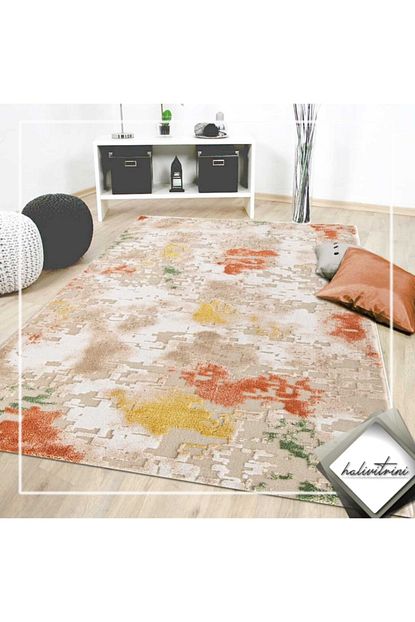 Crea Hali Crea Yolluk Hali 100x200 Conforium 1455 Krem Sari Trendyol