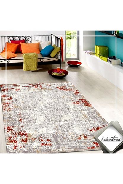 Bahariye Hali Bahariye Yolluk Hali 115x190 Eva 3978 Gri Kiremit Trendyol