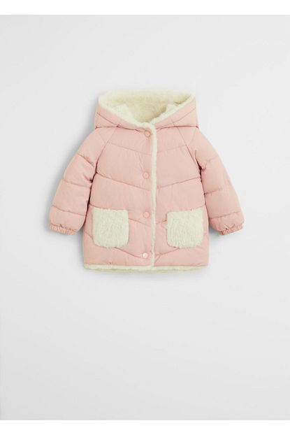 Mango Baby Kiz Bebek Pembe Ceket Trendyol
