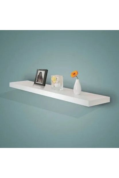 Agt Ikea Dekoratif Duvar Rafi Parlak Beyaz Mdf 70x14 Trendyol