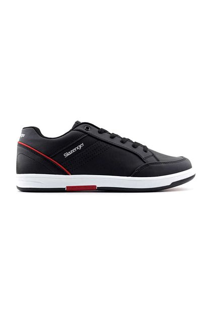 Slazenger Erkek Siyah Kirmizi Spor Ayakkabi Trendyol