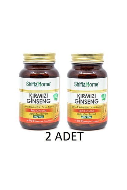 Shiffa Home 2 Adet Aksu Vital Kirmizi Ginseng 60 2 120 Kapsul Trendyol