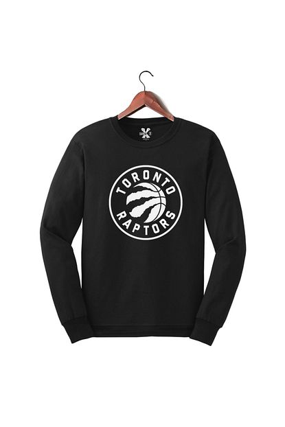 Darkia Erkek Siyah Nba Toronto Raptors Baskili Basketbol Sweat Sweatshirt Trendyol