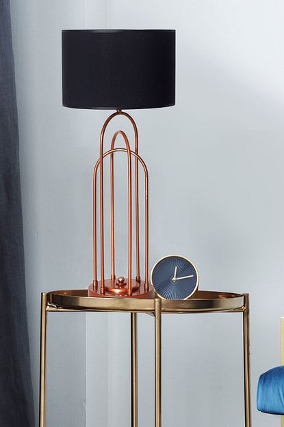 Luzarana Mia Bakir Metal Abajur Tasarim Lux Masa Lambasi Trendyol