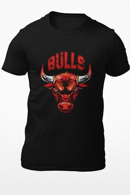 Wrabler Chicago Bulls Basketbol Tisort Erkek Siyah Trendyol