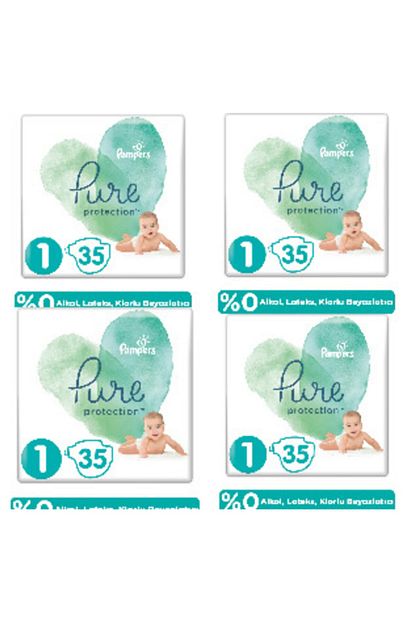Prima Pampers Pure 1 Numara Bebek Bezi 35 X 4 140 Adet Trendyol