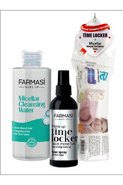 Farmasi Makyaj Sabitleyici 115ml Makyaj Temizleme Suyu 225ml Fe Makyaj Temizleme Pamugu 70 Li Trendyol