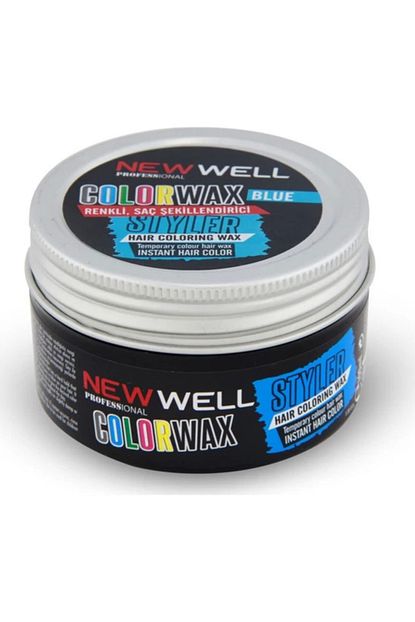 New Well Color Wax Renkli Sac Sekillendirici Mavi Trendyol